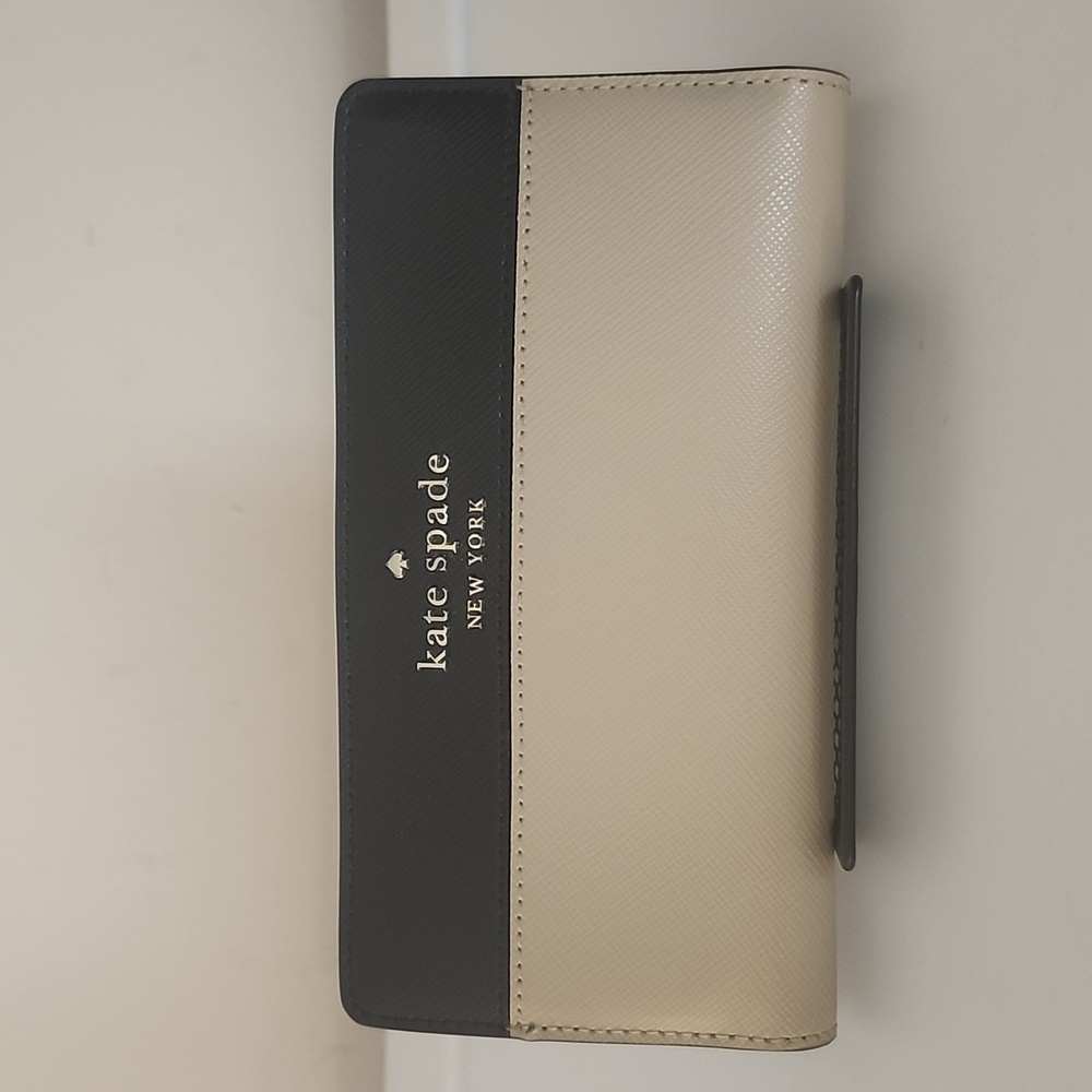 Kate Spade Leather Colorblock Slim Bifold